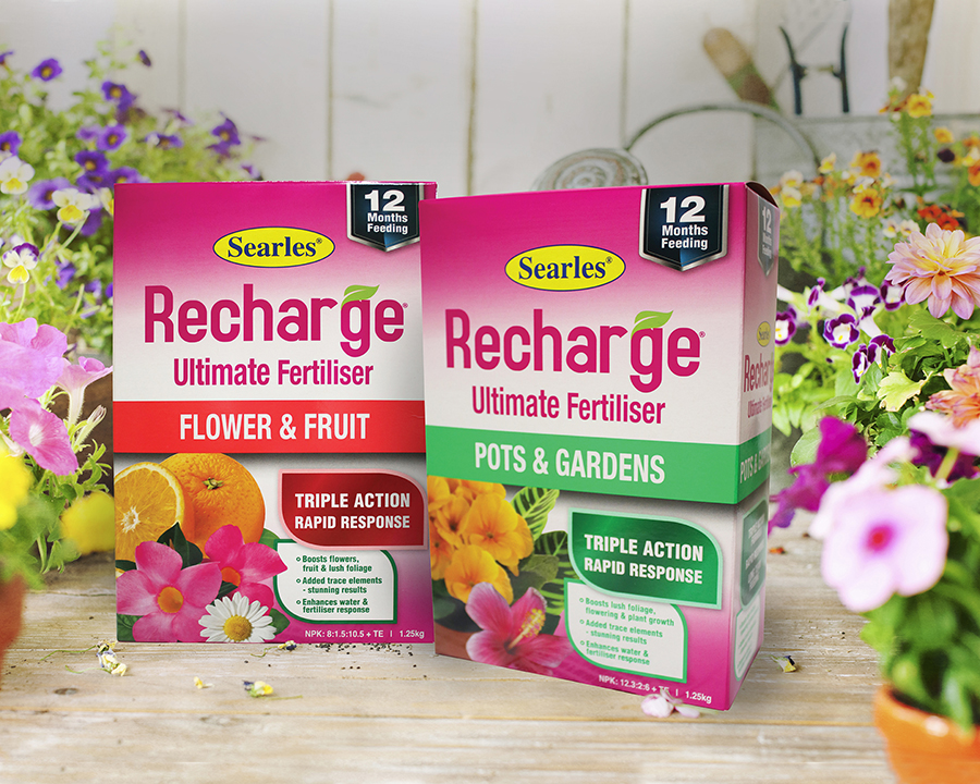 Searles Recharge Ultimate Plant Fertiliser for pots, gardens, flowers and fruit