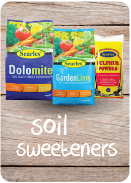 What is the difference between soil sweeteners - dolomite, lime and sulphur