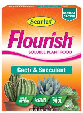 Searles Flourish Cacti & Succulent Soluble Plant Food 500g