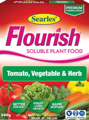 Searles Flourish Vegie & Tomato Soluble Plant Food 500g