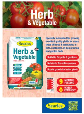 Searles Herb & Vegetable Specialty Mix Corflute Sign 700 X 500