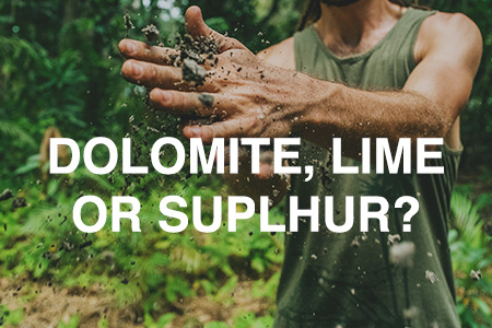 Difference between dolomite, lime and sulphur